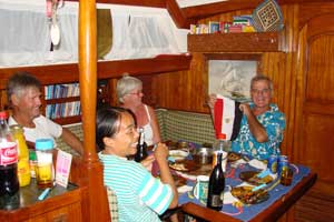 Abendessen mit Rien und Gerda von der SY Marvin